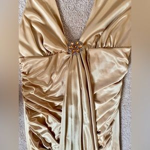 Gold Silk Dress